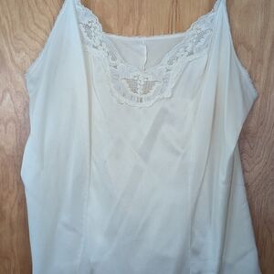 Cream Lace Trim Camisole